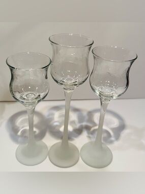 Vintage PartyLite Set of 3 Votive Tea Light Holders